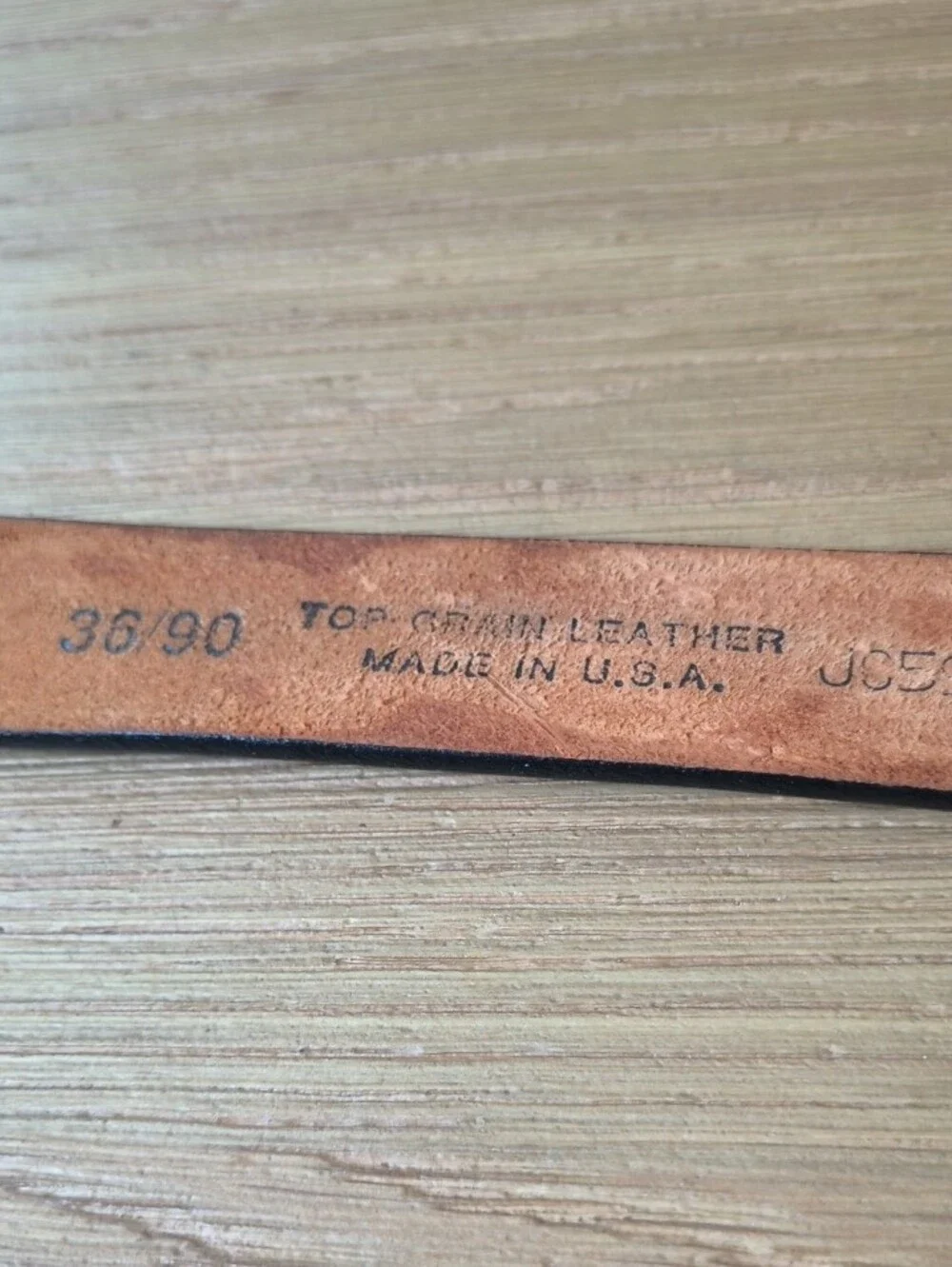 Vintage Leegin Tooled Burgundy Leather Belt 36 Made in USA